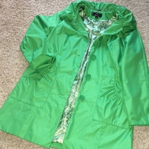 Green Jacket trench coat S by DENNIS BASSO